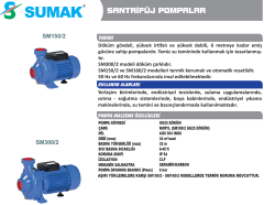 SUMAK SMT300/2 Trifaze Santrifüj Pompa