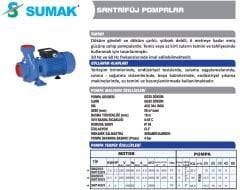 SUMAK SMT300/3 Trifaze Santrifüj Pompa