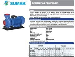 SUMAK SM300/4 Santrifüj Pompa