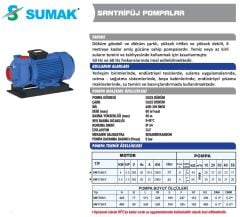 SUMAK SMT550/3 Trifaze Santrifüj Pompa