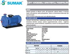SUMAK SMKT550 Trifaze Kademeli Pompa