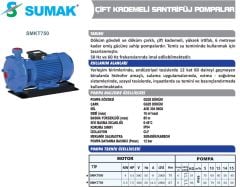 SUMAK SMKT750 Trifaze Kademeli Pompa