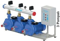 Sumak SMKTC750 Çift Kademeli 3x7,5 kw 3 Pompalı Hidrofor