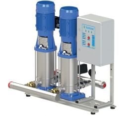 Sumak SHTP16 B 550/10 Kademeli 2x4 kw Komple Paslanmaz Dikey Milli Hidrofor