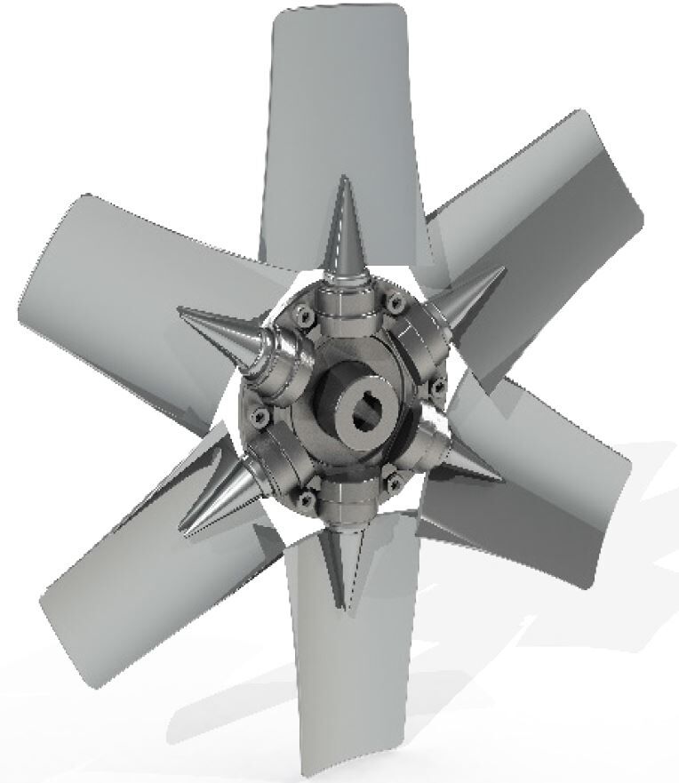 Fanex FAP 1250 Derece Ayarlı 5 Kanatlı Alüminyum Pervane
